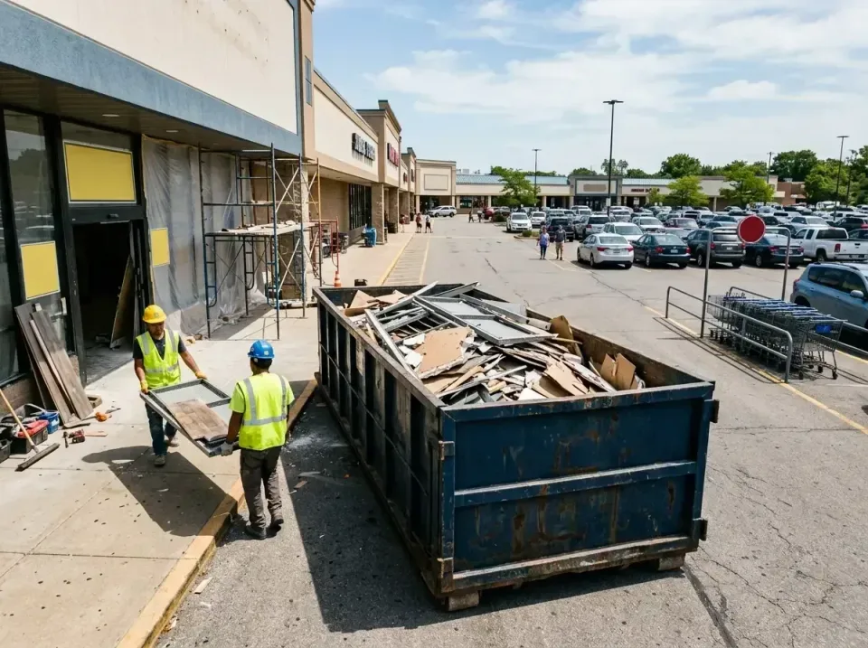 retail-store-renovation-debris-003 — frequently asked questions, Roll-off Dumpster Rentals in Grandview, MO